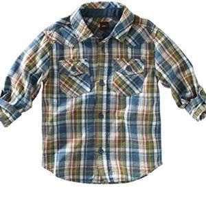 Tea Collection Zocalo Plaid Button Down Shirt